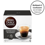 Nescafe' dolce gusto espresso intenso caffe' in capsule multipack 2 confezioni da 16 capsule ciascuna