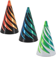 Decorative 3D printed spiral cone for home and office - Set of 3 pieces with steampunk design