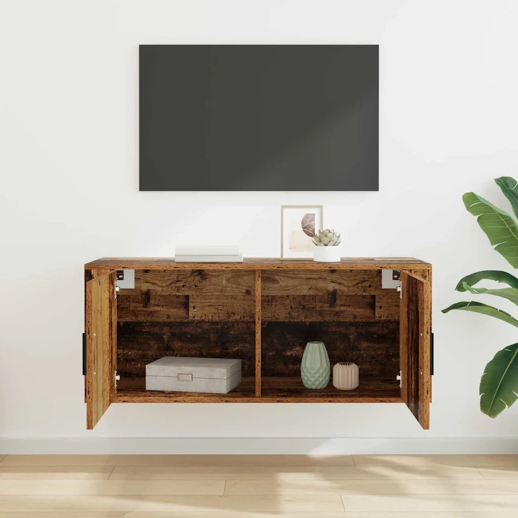 Mobile TV da Parete | Armadietto TV | Mobile Porta TV Legno vecchio 100 x 34,5 x 40 cm
