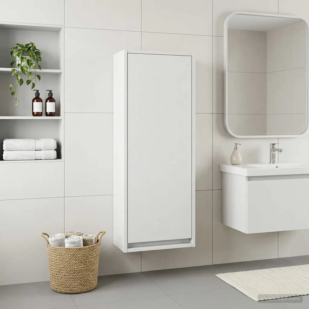 Mobile lavabo da parete Bianco 35 x 20 x 81 cm 890760
