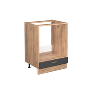 Vicco Mobile per forno da incasso Antracite-oro 60 cm senza piano di lavoro