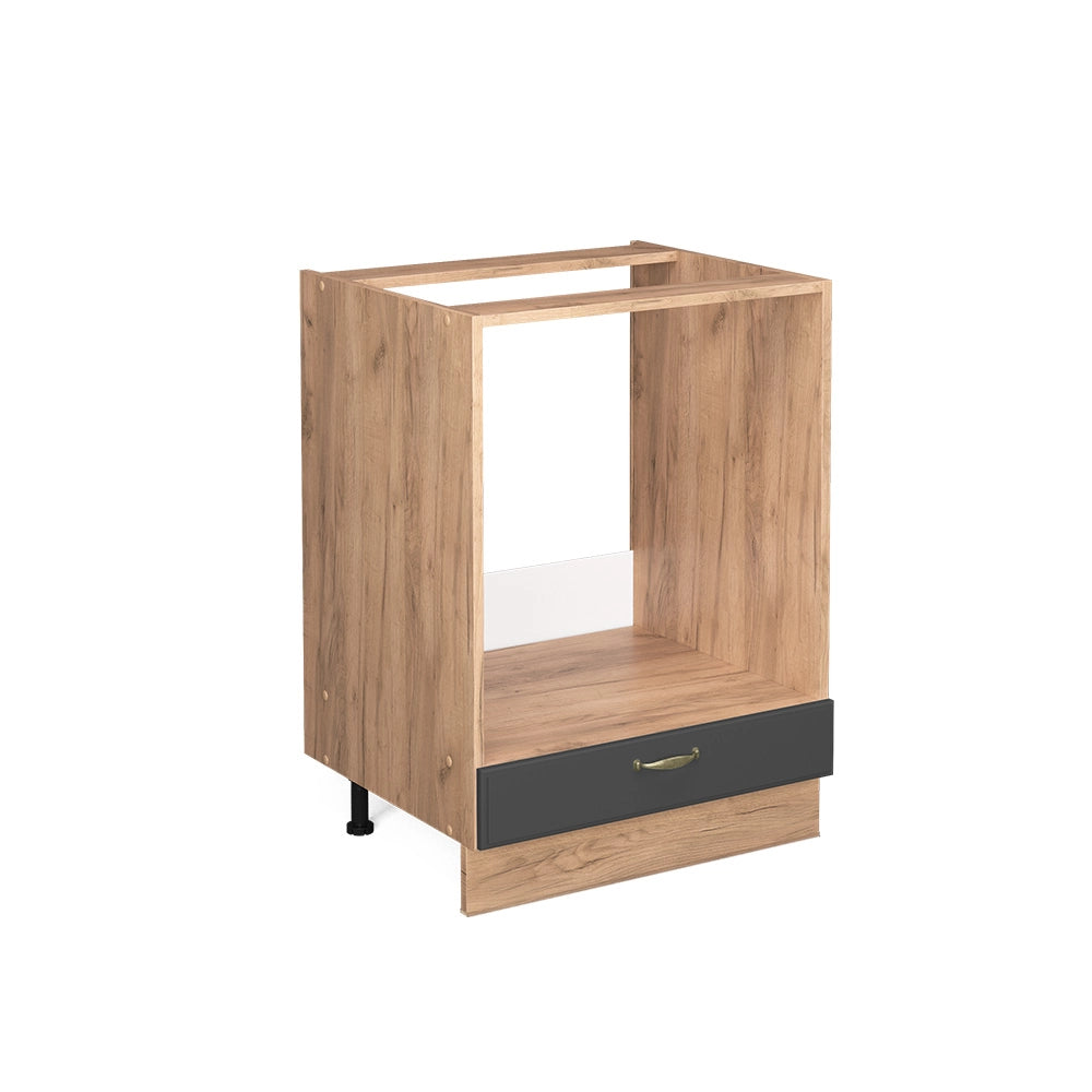 Vicco Mobile per forno da incasso Antracite-oro 60 cm senza piano di lavoro