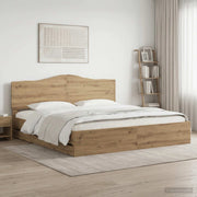 Bed Frame with Storage and Headboard Artisan Oak 180 x 200 cm 3445839