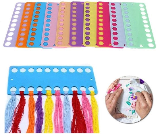Organizzatore per tessuti - Bord 20 Gaten - Accessori per cucito - Naald/Draadopslag - Naaien - Cross Stitch - Organizzatore compatto per filo da cucire