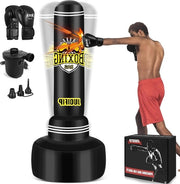 Borsa da allenamento in piedi 180 cm - adulti - pugilato pesante - guantoni da boxe e compressore di aria - uomini e donne - kickboxing - allenamento - MMA - Muay Thai