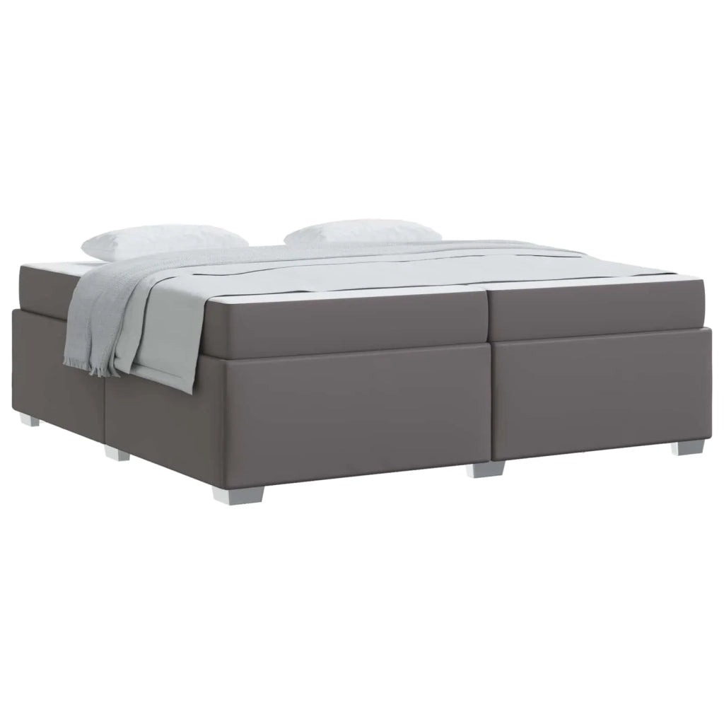 Struttura del letto con materasso Grigio 200 x 200 cm Tessuto 3399252