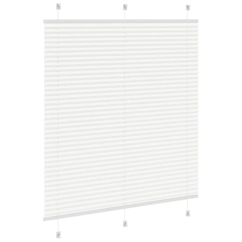 Tenda Plissettata Bianca 120x150 cm Larghezza Tessuto 119,4 cm