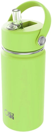 OISIZ 14oz fiaschetta per bambini, bottiglia di plastica in acciaio inossidabile da 420 ml con imbuto, termos di plastica per bambini, bicchiere isolato e riciclabile in acciaio inossidabile, fiaschetta di acqua impermeabile, mantiene fresco per 24 ore.