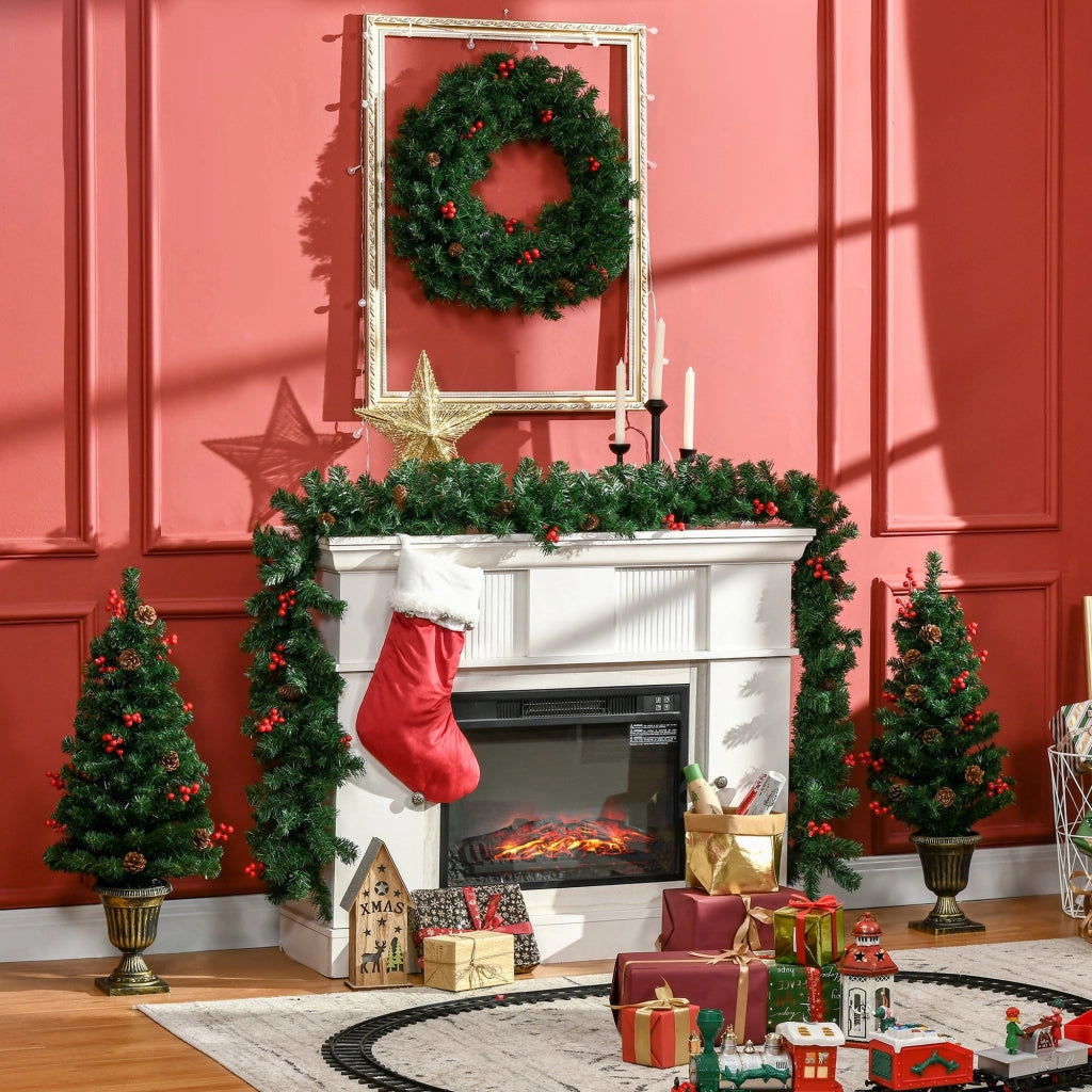 Decorazioni Natalizie Set 4 Pezzi ¨C zephmum ¨C Alberelli Ghirlanda Corona