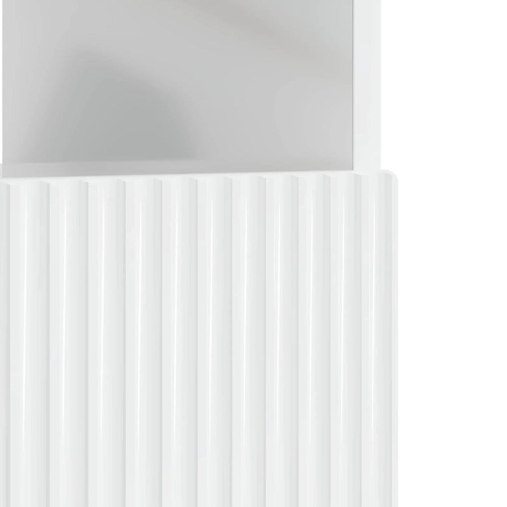 Mobile TV LED Bianco Lucido Legno ingegnerizzato 896769