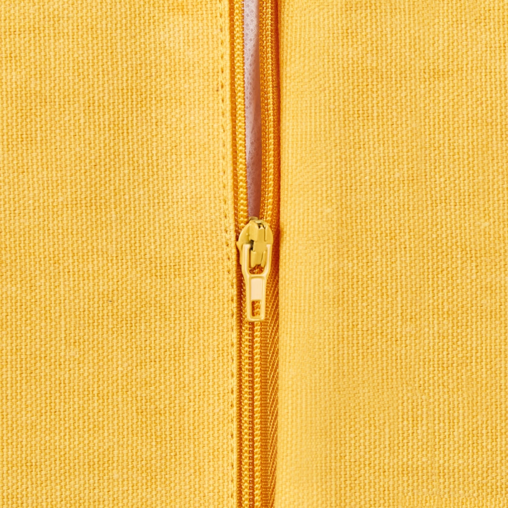 Set di 2 cuscini in cotone ricamato con motivo arcobaleno giallo 45 x 45 cm camera da letto cameretta