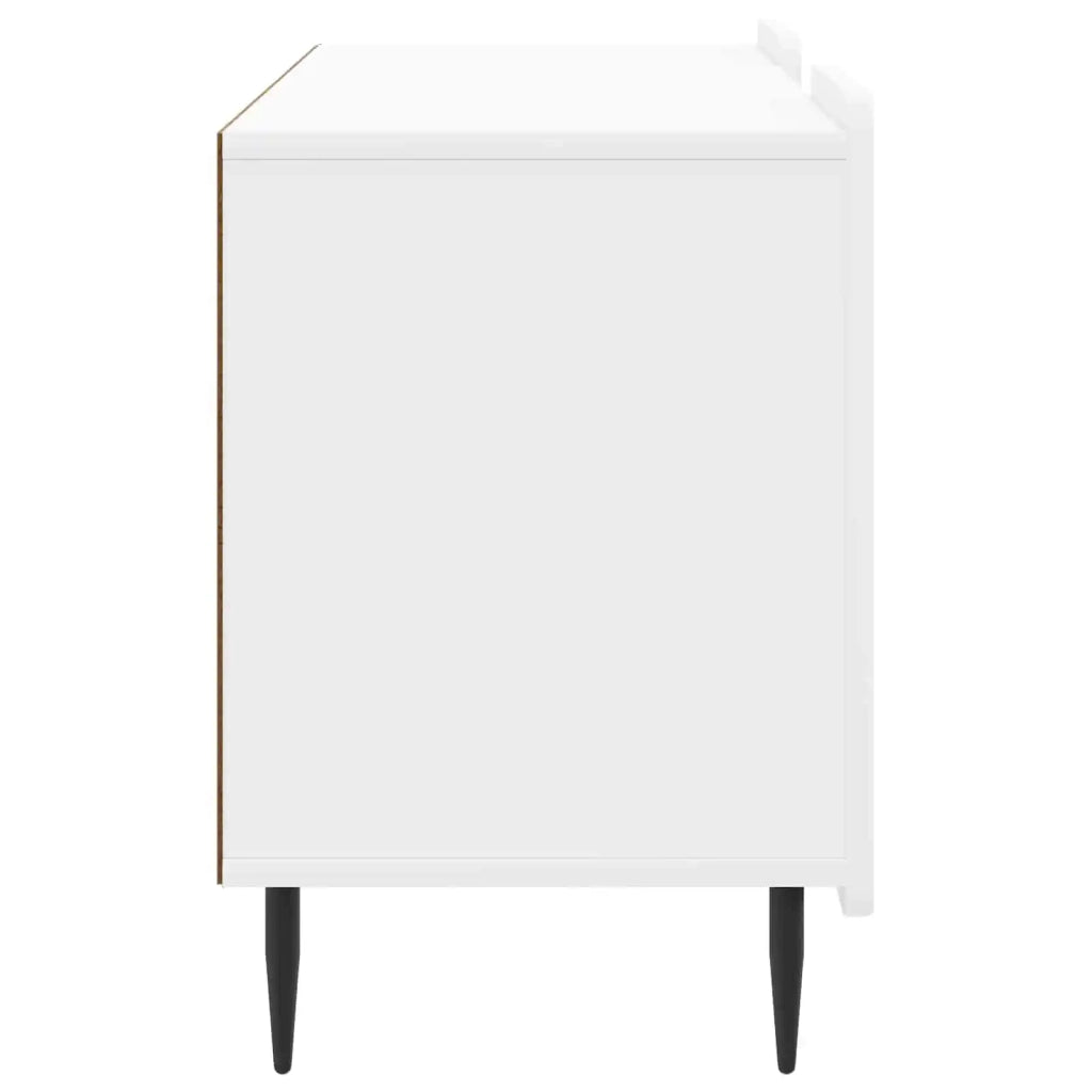 Mobile TV Bianco Lucido 102 x 34,5 x 52 cm Legno ingegnerizzato