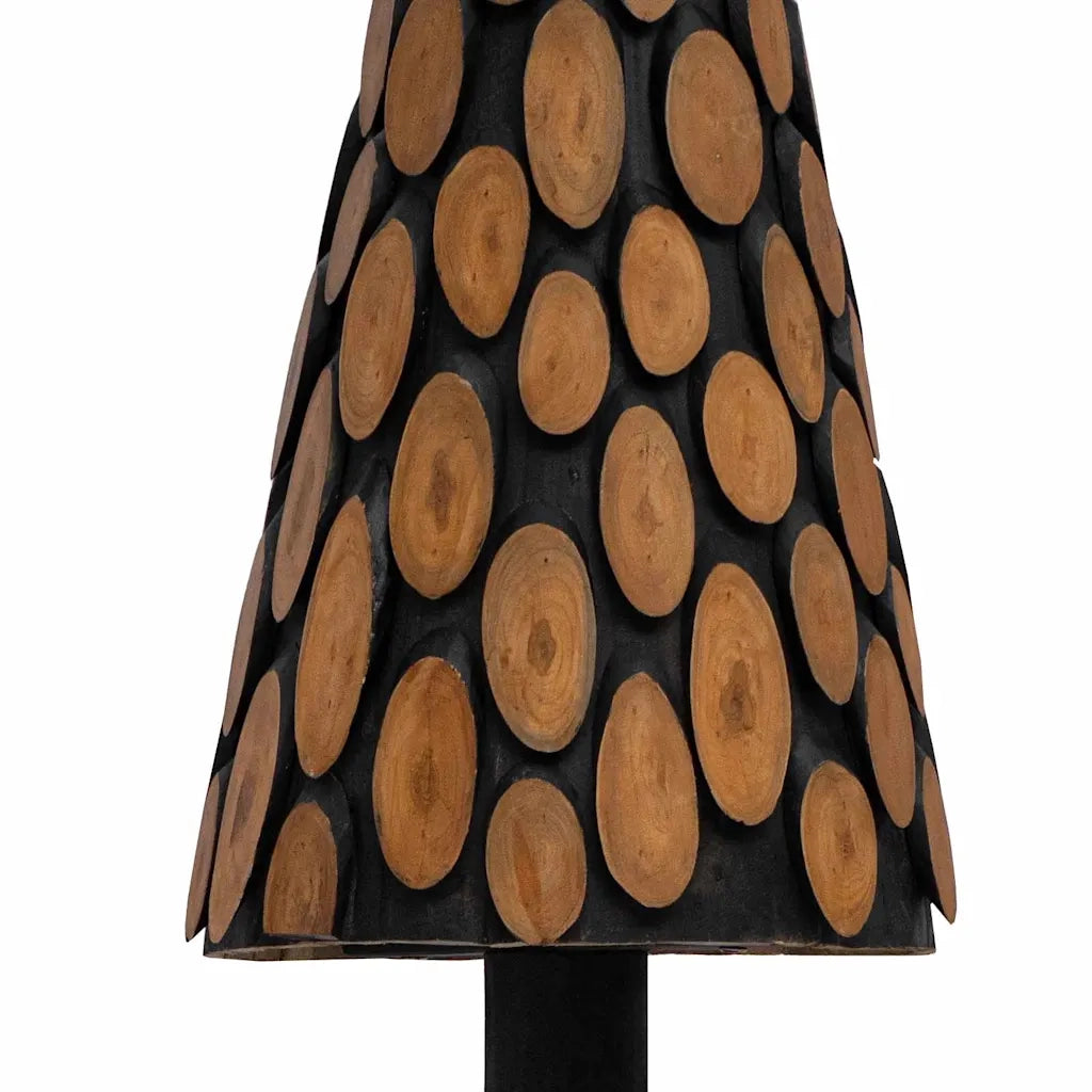 Albero di Natale | Decorazioni natalizie Marrone 149 cm Legno massello di teak