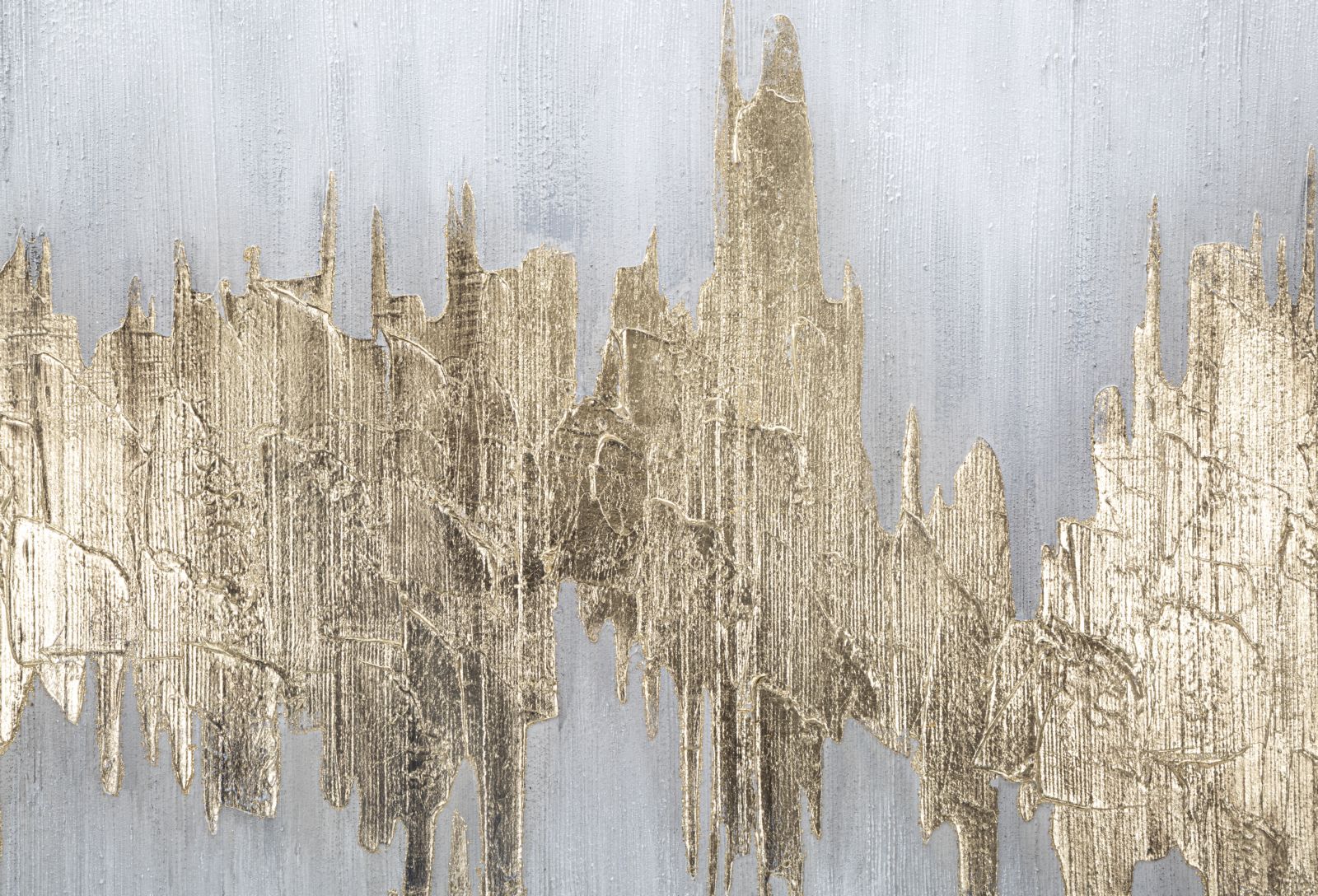 Dipinto su Tela Oroage 100x2,8x80 cm in Legno di Pino e Canvas Multicolor