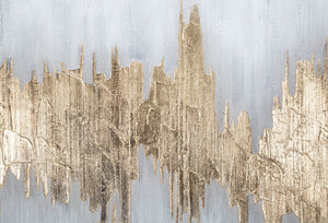 Dipinto su Tela Oroage 100x2,8x80 cm in Legno di Pino e Canvas Multicolor