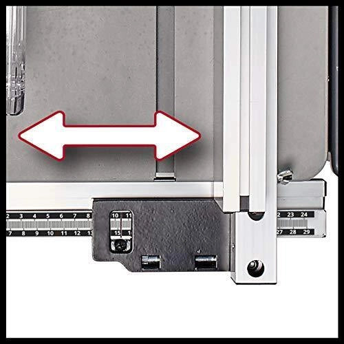 Einhell 4340490 TC-TS 2025-2 U Sega circolare da banco 2000 W regolazione altezza e inclinazione lama guida parallela arresto angolare ±60° aspirazione integrata colore Rosso-Argento