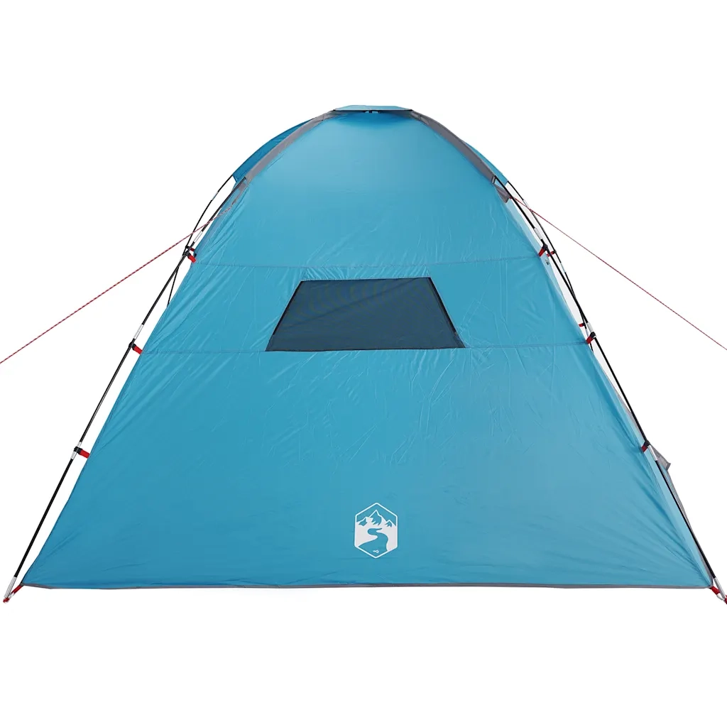 Tenda da Campeggio per 8 Persone Blu Impermeabile 94717