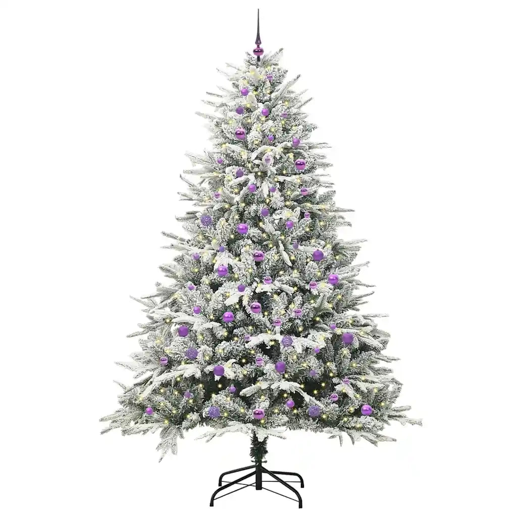 Albero di Natale Artificiale Pre-illuminato con Set di Palline 3395421