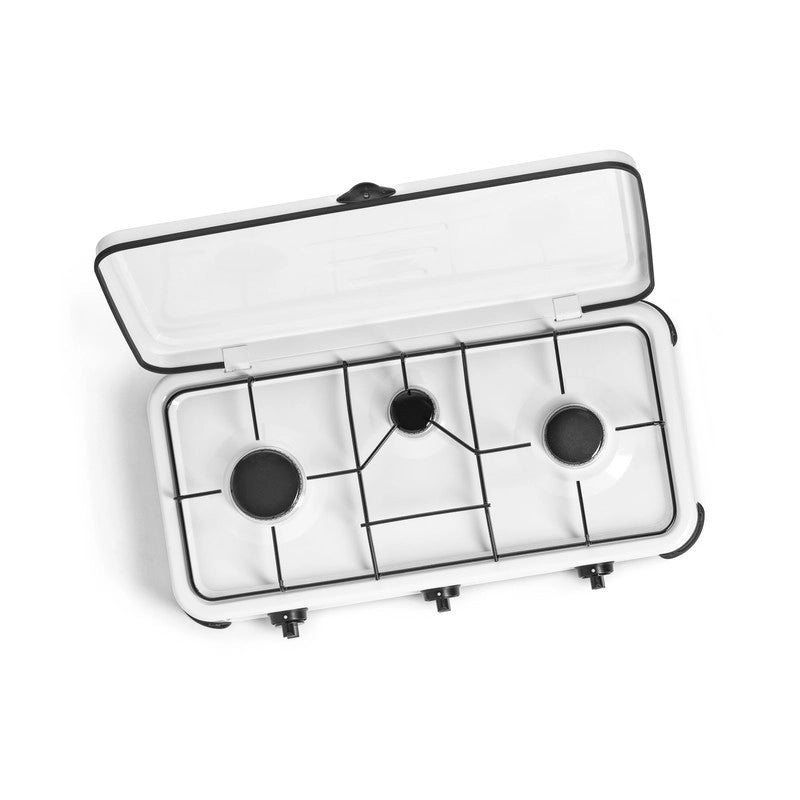 Fornello a gas 3 fuochi Cover cm 59x32x10h
