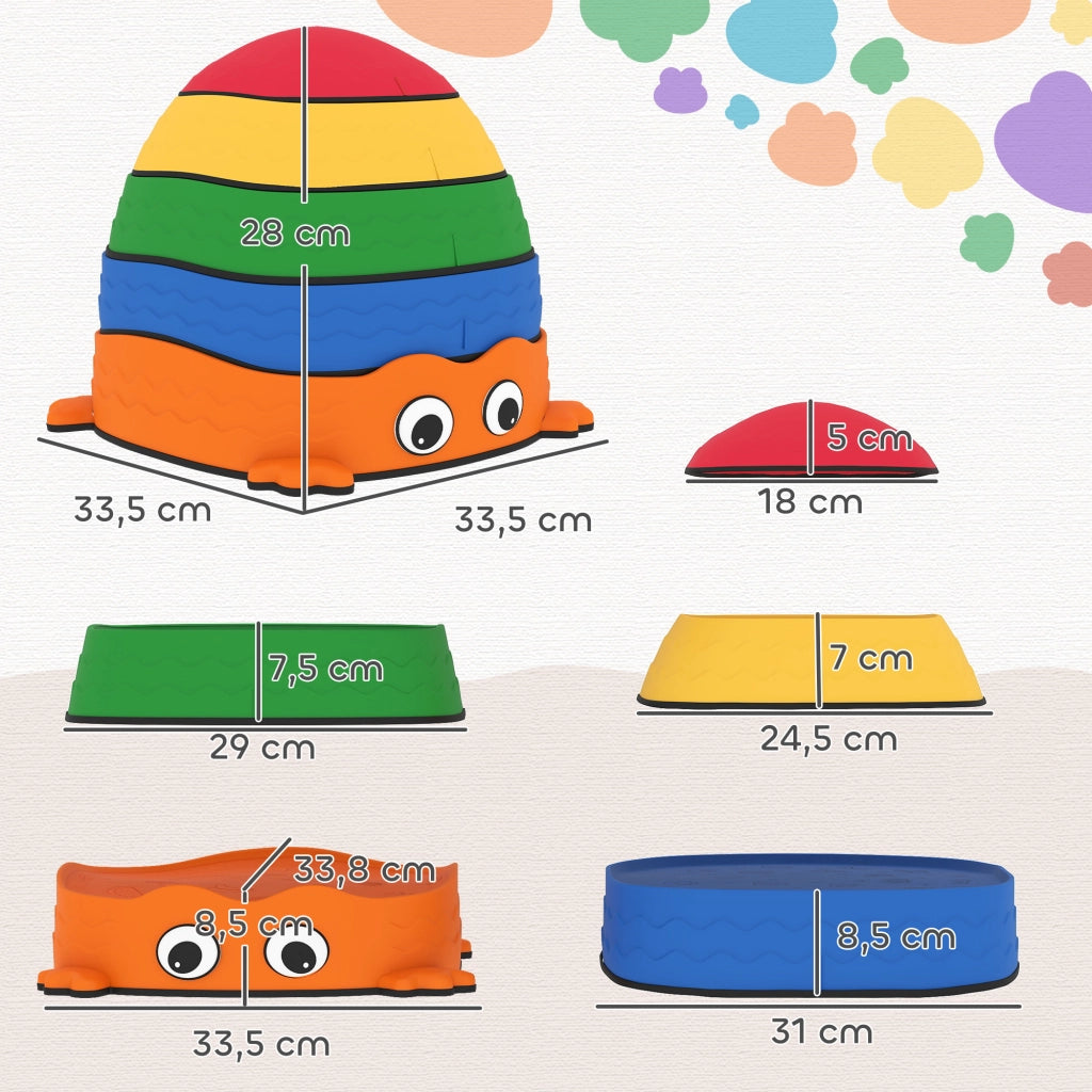 Set di Pietre da Equilibrio per Bambini ¨C zephmum ¨C Multicolore, 5 Pezzi, per Interno ed Esterno
