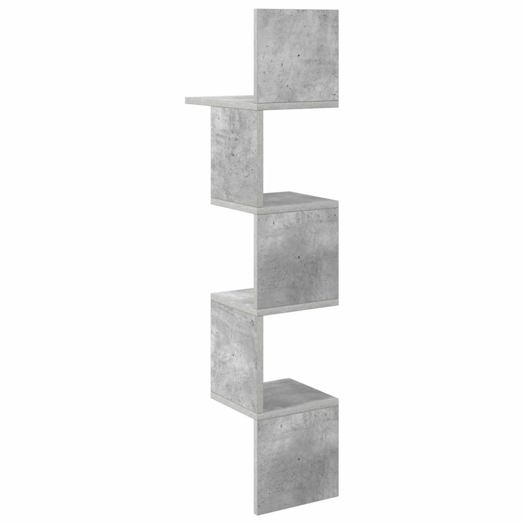 Scaffale da parete A parete Grigio Cemento 32 x 21 x 107 cm 8012135
