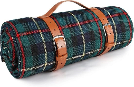 Tela da picnic impermeabile e resistente al fango - XL - verde scuro - 150 x 200 cm