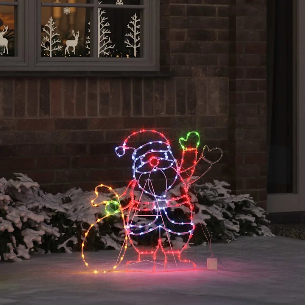Luce Babbo Natale Multicolore 58.5 x 60 x 1.3 cm Ferro CFW5822394