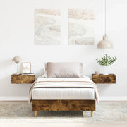 Giroletto senza Materasso Rovere Fumo 90x190 cm in Truciolato 861088