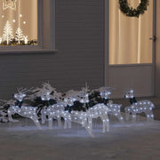 Renne LED 6 pcs Bianco Tessuto
