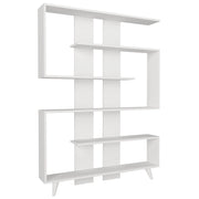 Libreria in legno "Rain" - 120 x 20 x 162 cm - Bianco