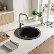 Lavello cucina a una vasca Granito 50,5 x 29 cm Grafite 42053752