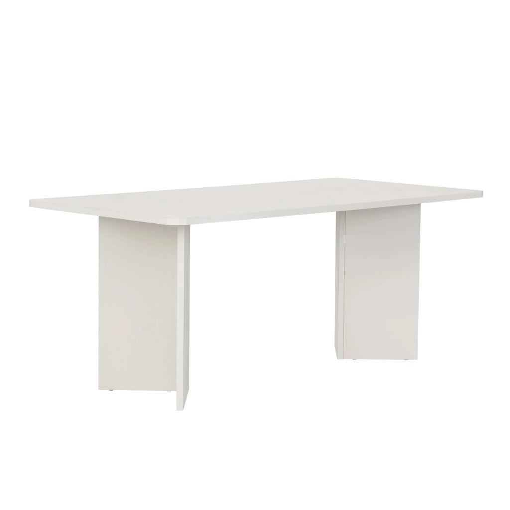 Tavolo da pranzo in legno "Linza" 180 x 90 x 75 cm - Legno bianco
