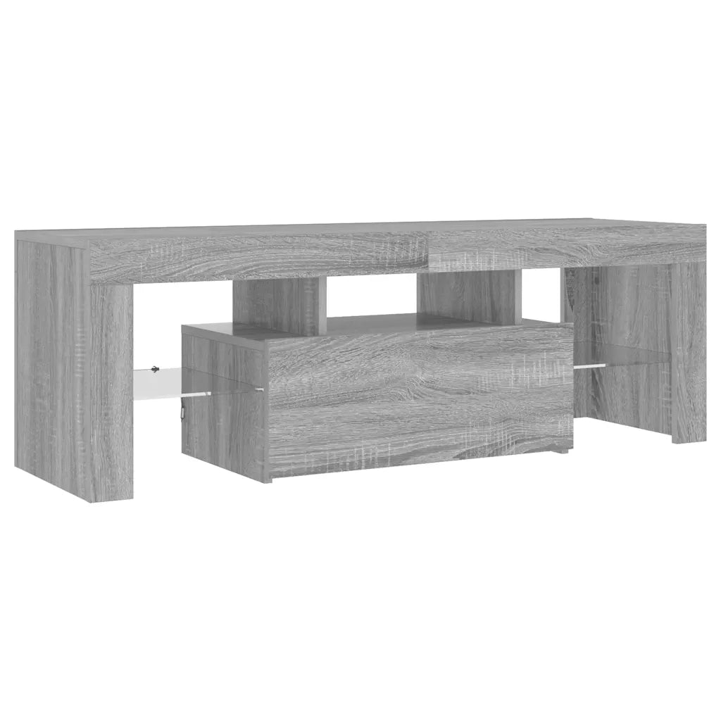 Mobile Porta TV con Luci LED Grigio Sonoma 120x35x40 cmcm 815667