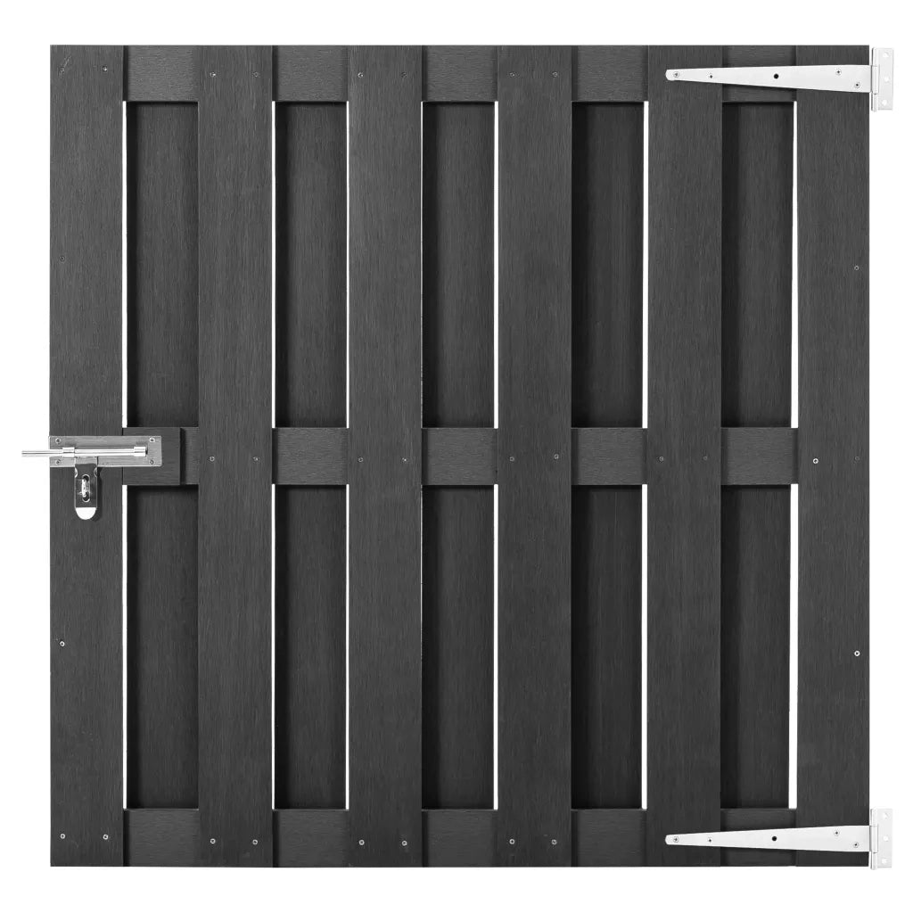 Cancello da Giardino in WPC 100x100 cm Grigio 49083
