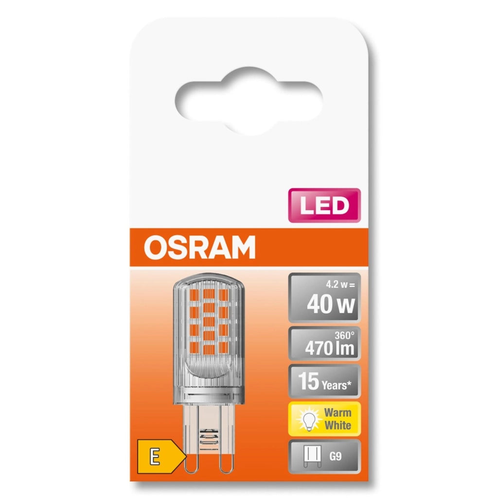 Osram STAR lampada LED Bianco caldo 2700 K 4,2 W G9 E