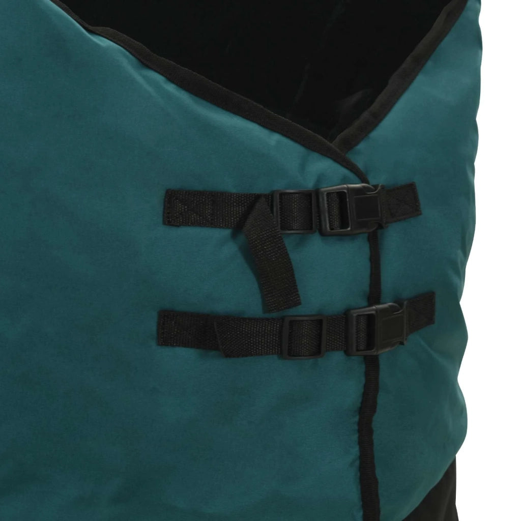 Coperta per Cavalli Verde Scuro e Nero 105 cm Poliestere CFW7570748