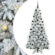 Albero di Natale | Decorazioni natalizie Artificiale con Rami Pieghevoli Bianco 210 cm