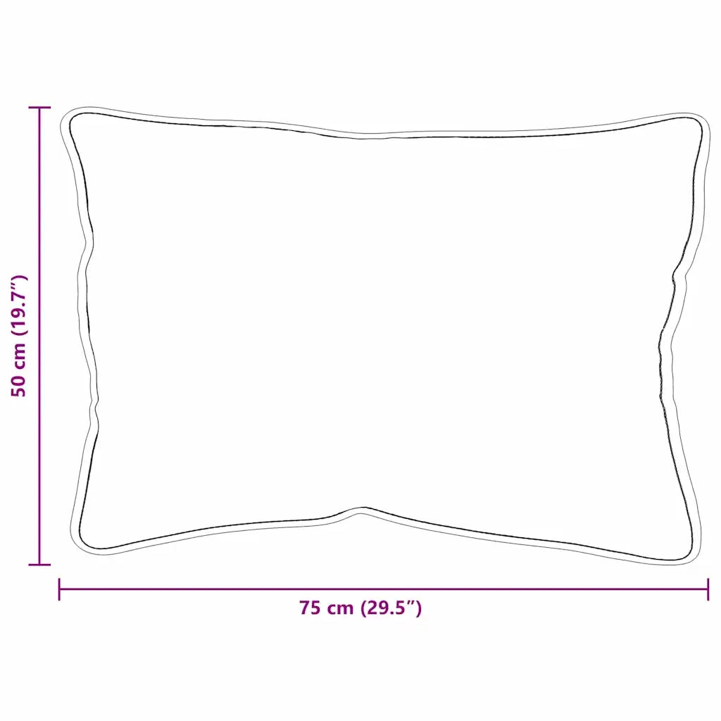 vidaXL Cuscini 2 pcs Bianco 85gsm 100% poliestere