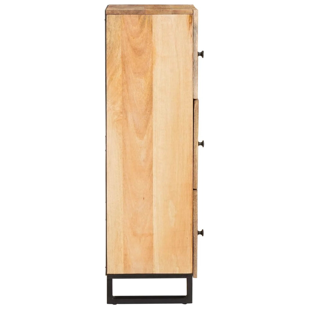 Credenza Marrone 90 x 33 x 75 cm Legno di mango massello 4018073