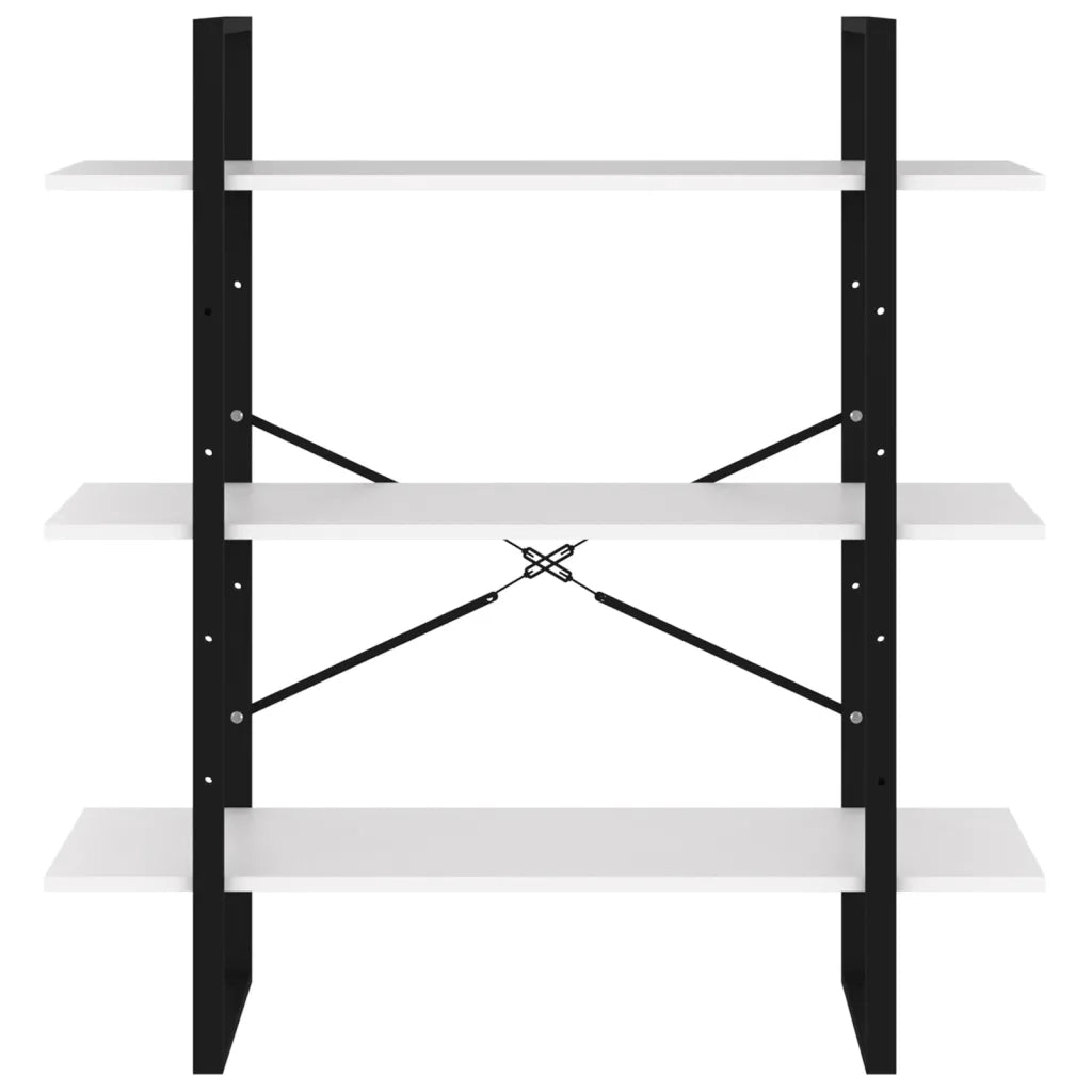 Libreria Bianca 100x30x105 cm in Legno Multistrato cod mxl 5760
