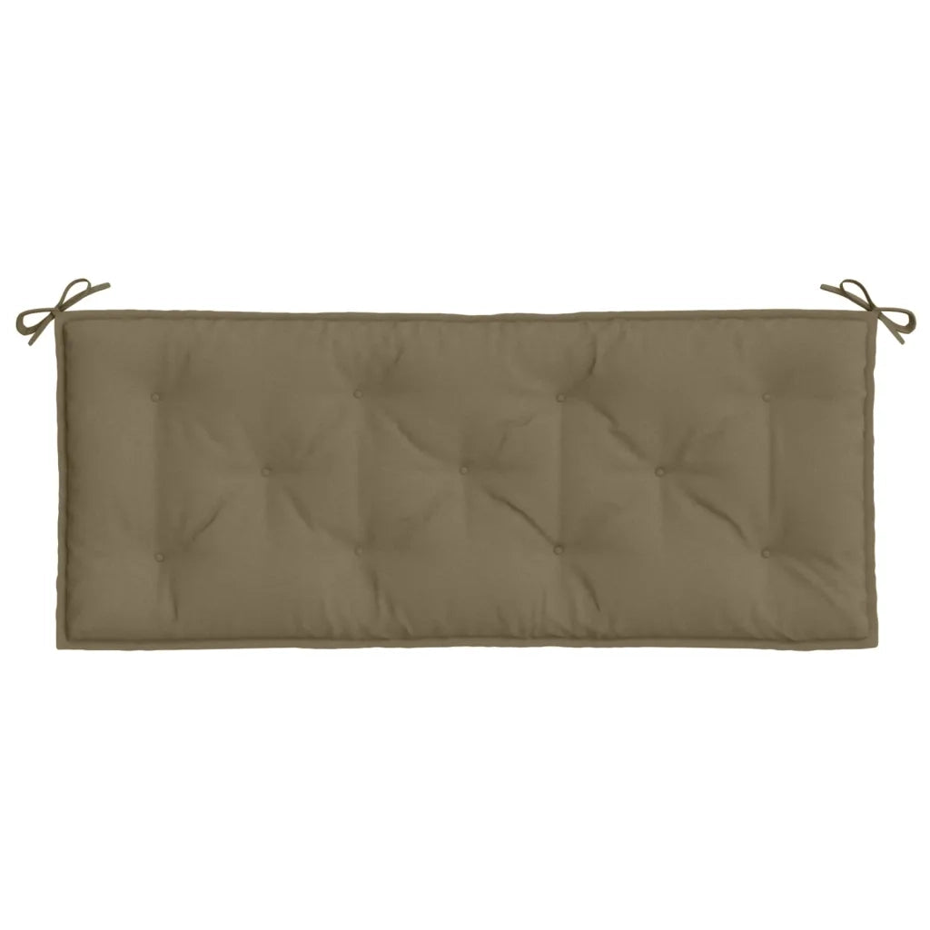Cuscini Panca Giardino 2pz Tortora Mélange 120x50x7 cm Tessuto 4002605
