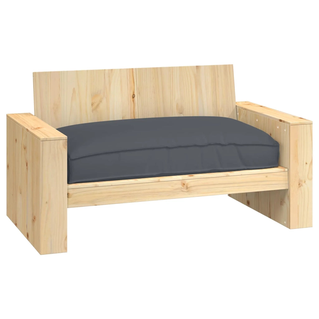 Cuscino per sedie | Cuscino Antracite 120 x 80 x 12 cm Tessuto Oxford