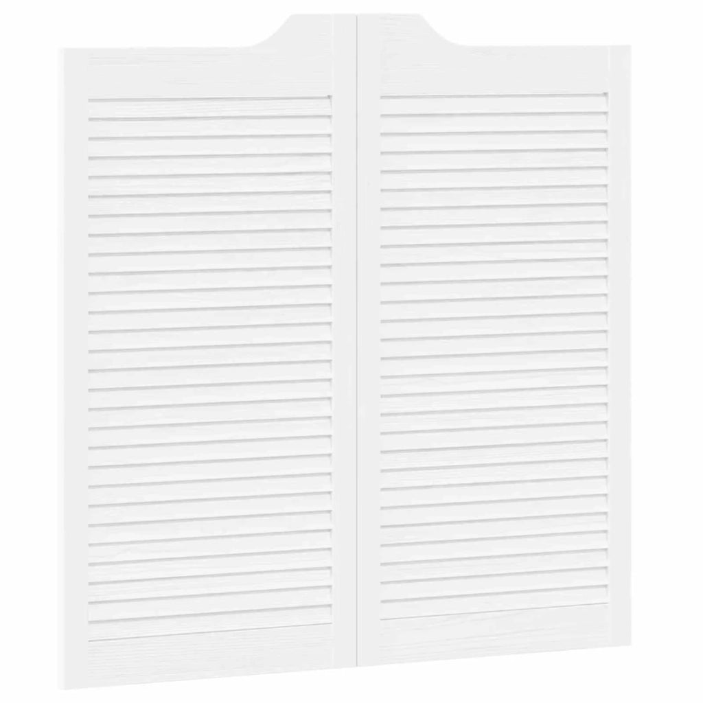 Porte Swing Bianco 100 x 50 cm Legno Massello di Pino 42047183