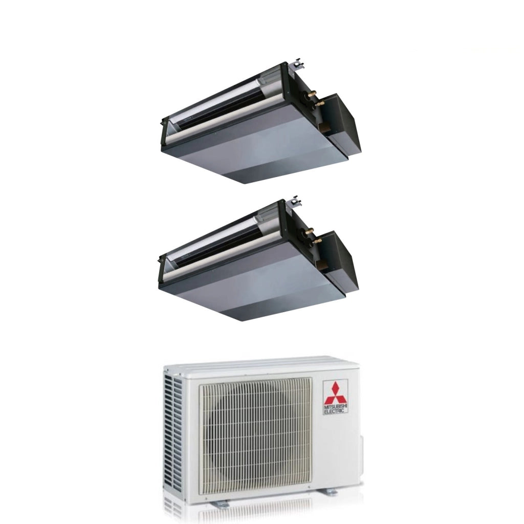 Climatizzatore Condizionatore Mitsubishi Electric Dual Inverter Canalizzabile (Canalizzato) SEZ-M 9+12 con MXZ-2F42VF R-32 Wi-Fi Optional 9000+12000