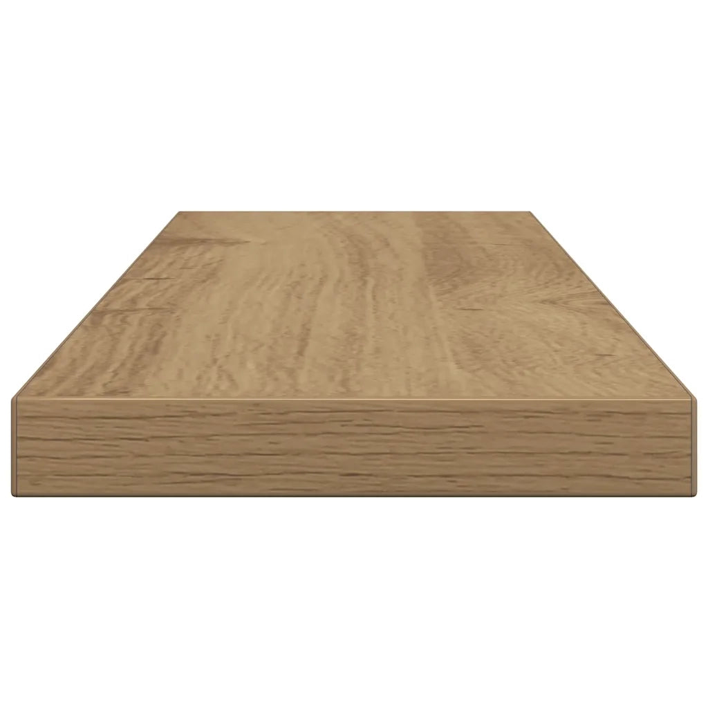 Mensole Parete 4pz Rovere Artigianale 60x20x1,5cm in Truciolato 856298