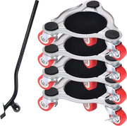 Set di ruote di trasporto per mobili - slittini mobili - sollevatore di mobili - gommate per mobili - mobili pesanti - ruote rotanti 360°
