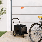 Passeggino per Animali Neri Nero Metallo, Tessuto 124 x 53 x 53 cm