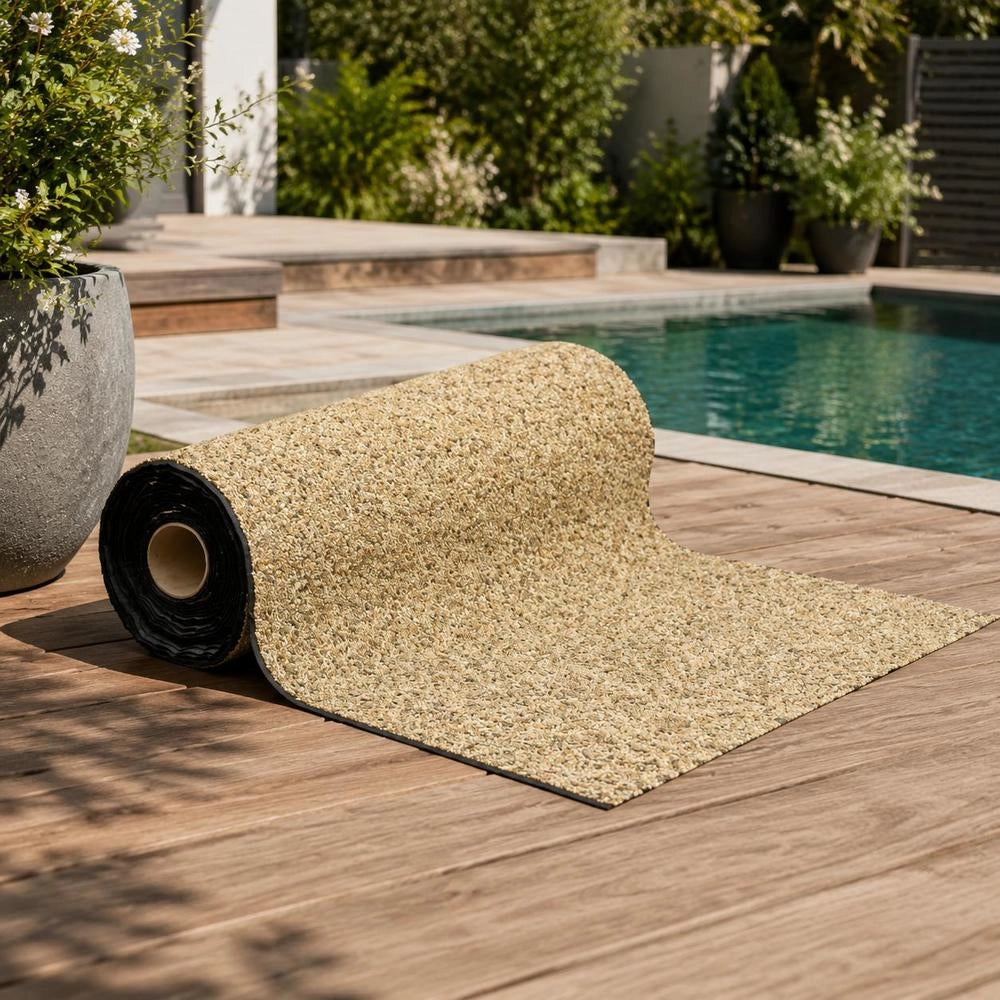 Natural Sand Stone Texture Decorative Film 1000x40 Cm PP Non-Woven Material Easy To Cut And Install For Garden Pond Patio Wall Covering Imperfections