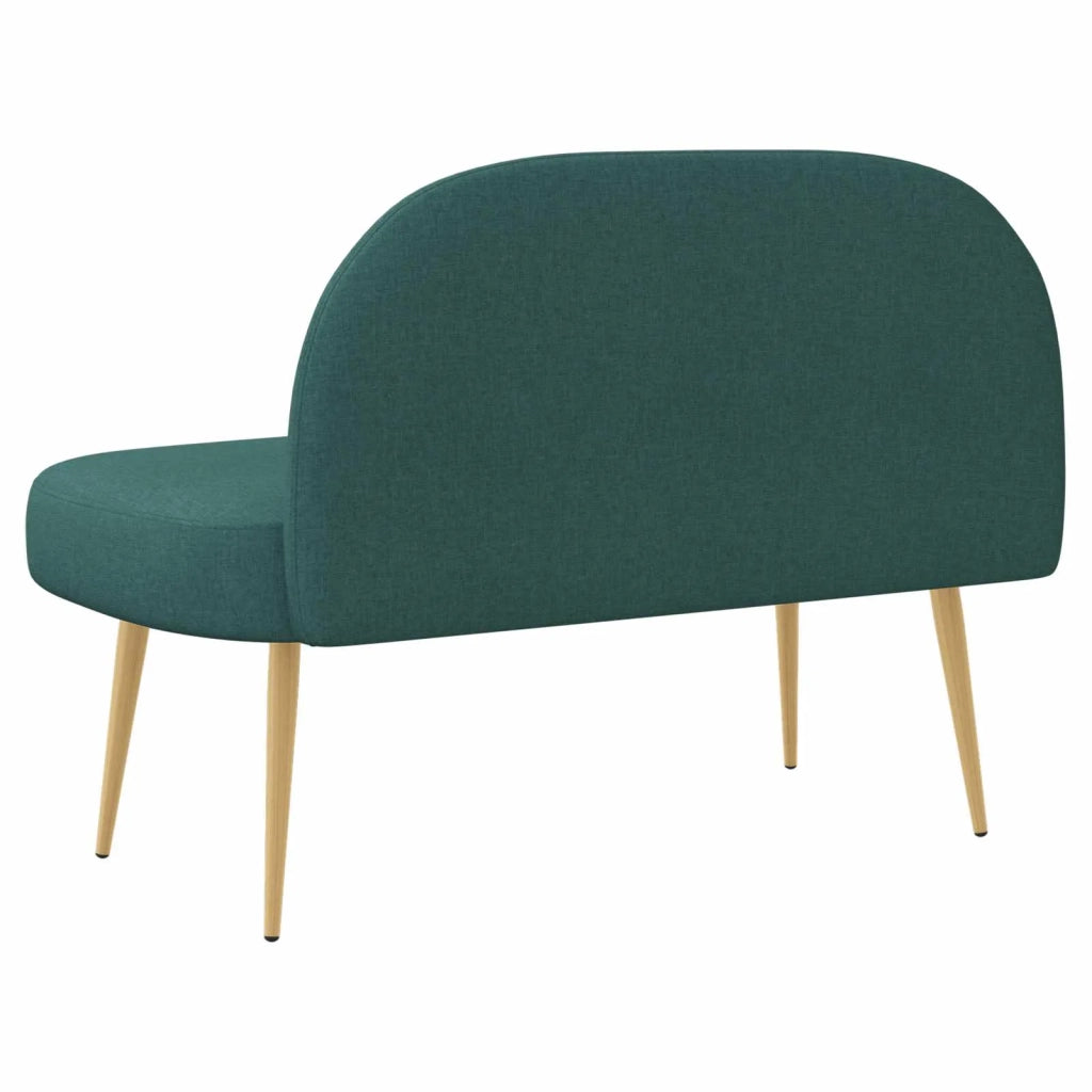 Panchina imbottita con schienale Verde scuro 110 x 60 x 76 cm