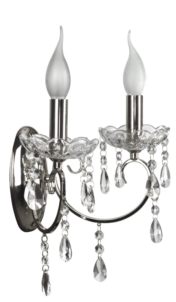 Applique Candellux Aurora 22-96138 2xE14 cromo cristallo